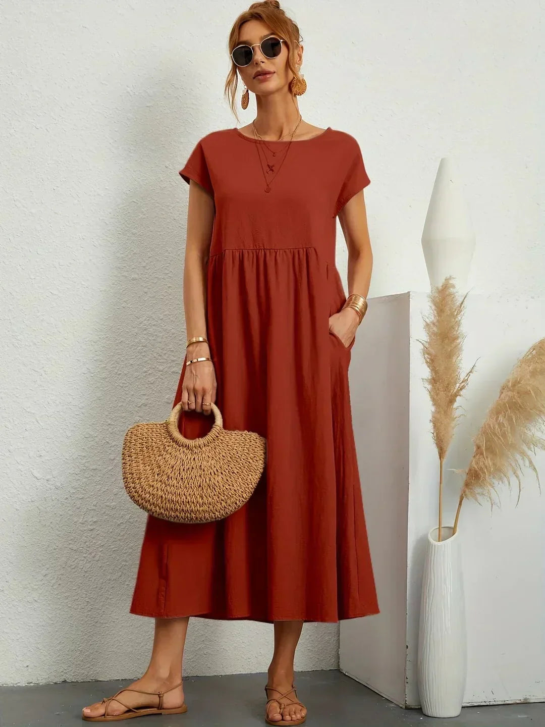 Isabella™ | Timeless Midi Dress for Effortless Elegance
