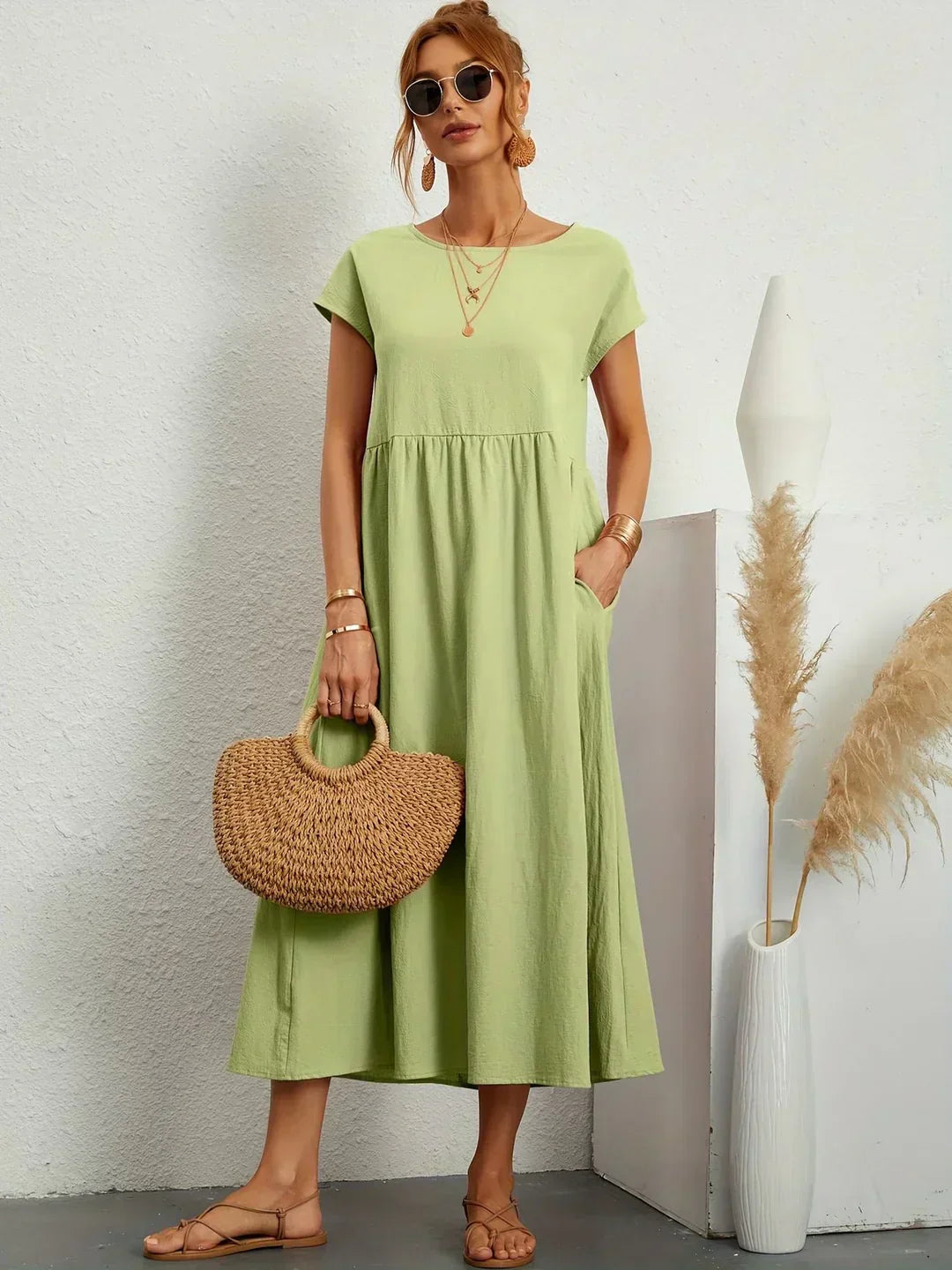 Isabella™ | Timeless Midi Dress for Effortless Elegance