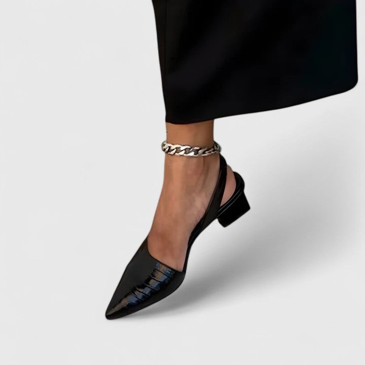 Isabella™ | Chic Leather Heels for Elegance