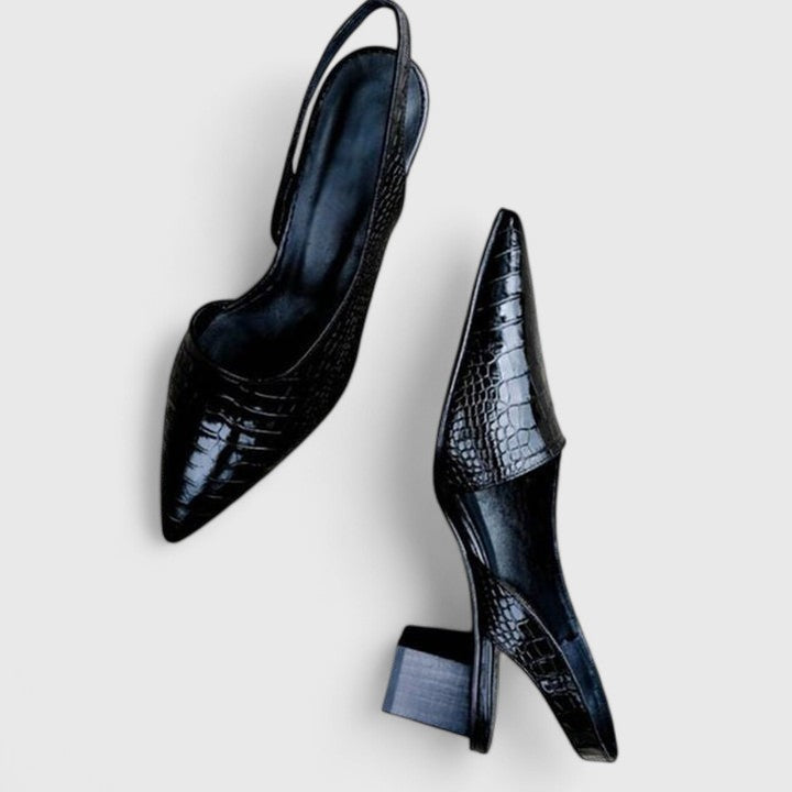 Isabella™ | Chic Leather Heels for Elegance
