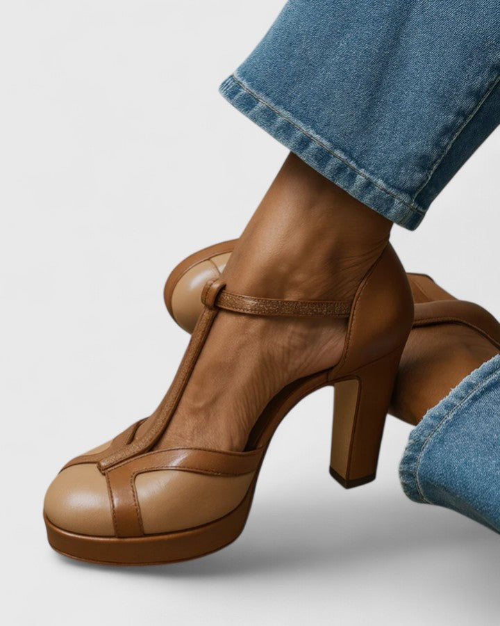 Ewa™ | Chic Leather Heels for All-Day Elegance