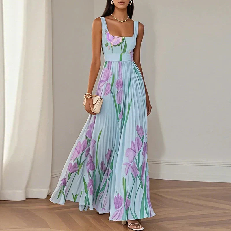 Lyra™ | Graceful Floral Maxi Dress for Effortless Elegance