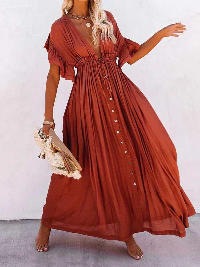Lila™ | Graceful Cotton Dress for Sunny Escapes
