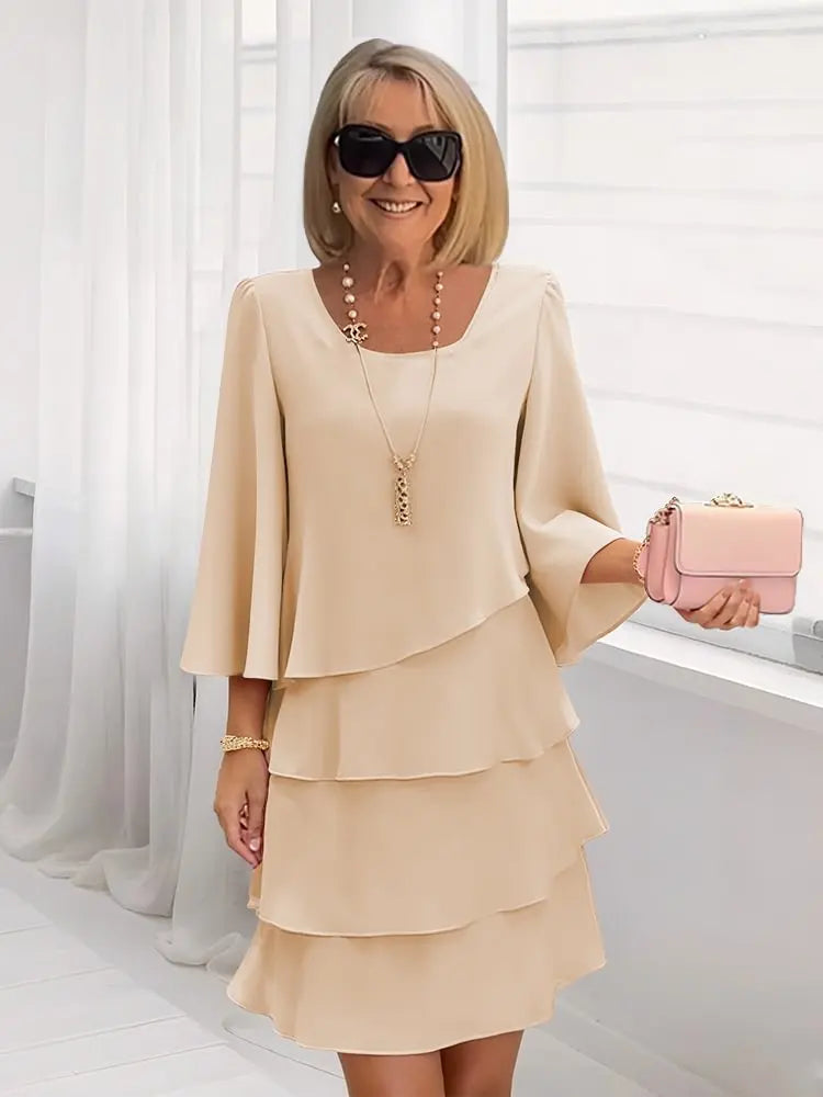 Élise™ | Flowing Ruffle Dress for Grace