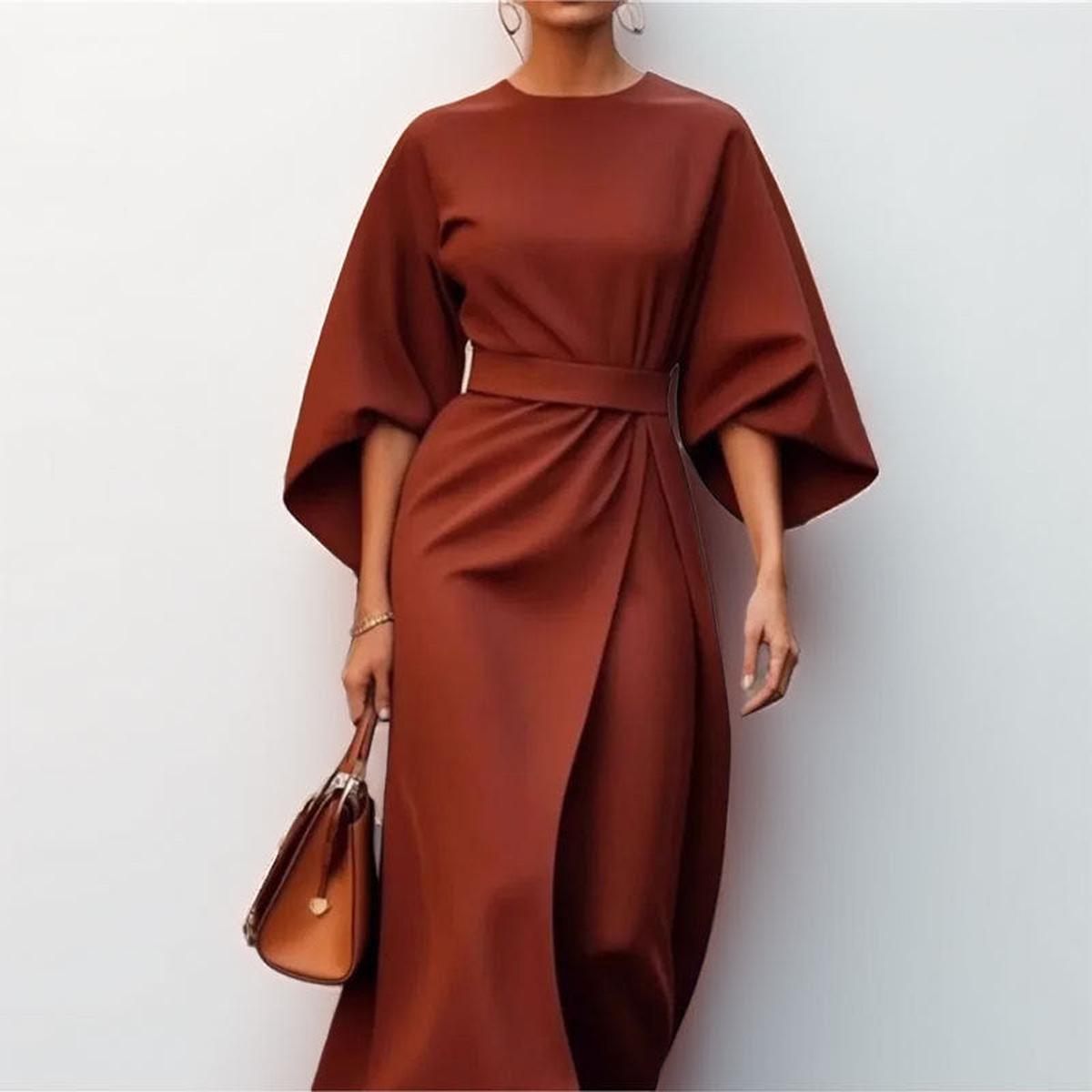 Katarina™ | Graceful Maxi Dress with Kimono Sleeves