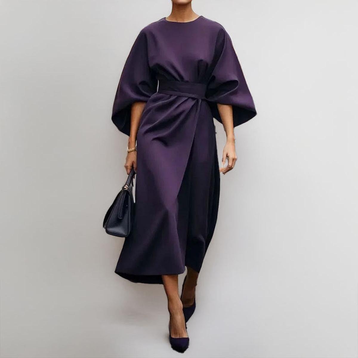 Katarina™ | Graceful Maxi Dress with Kimono Sleeves