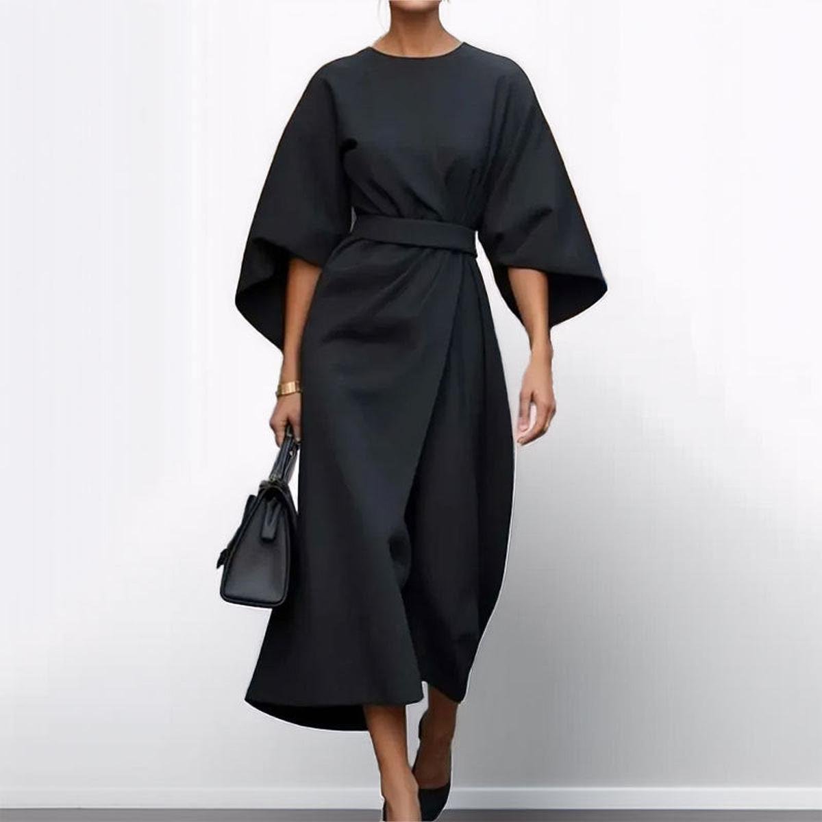 Katarina™ | Graceful Maxi Dress with Kimono Sleeves