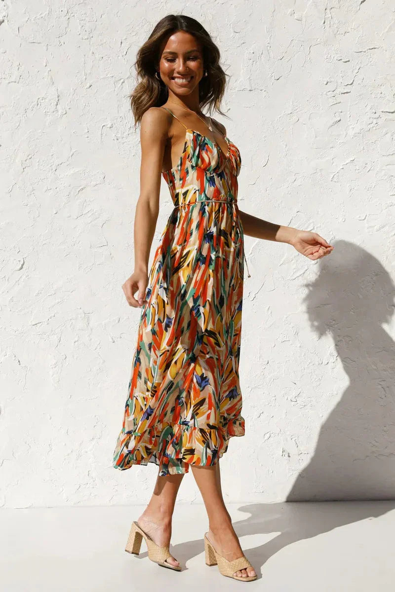 Gabrielle™ | Chic Printed Summer Dress for Effortless Elegance
