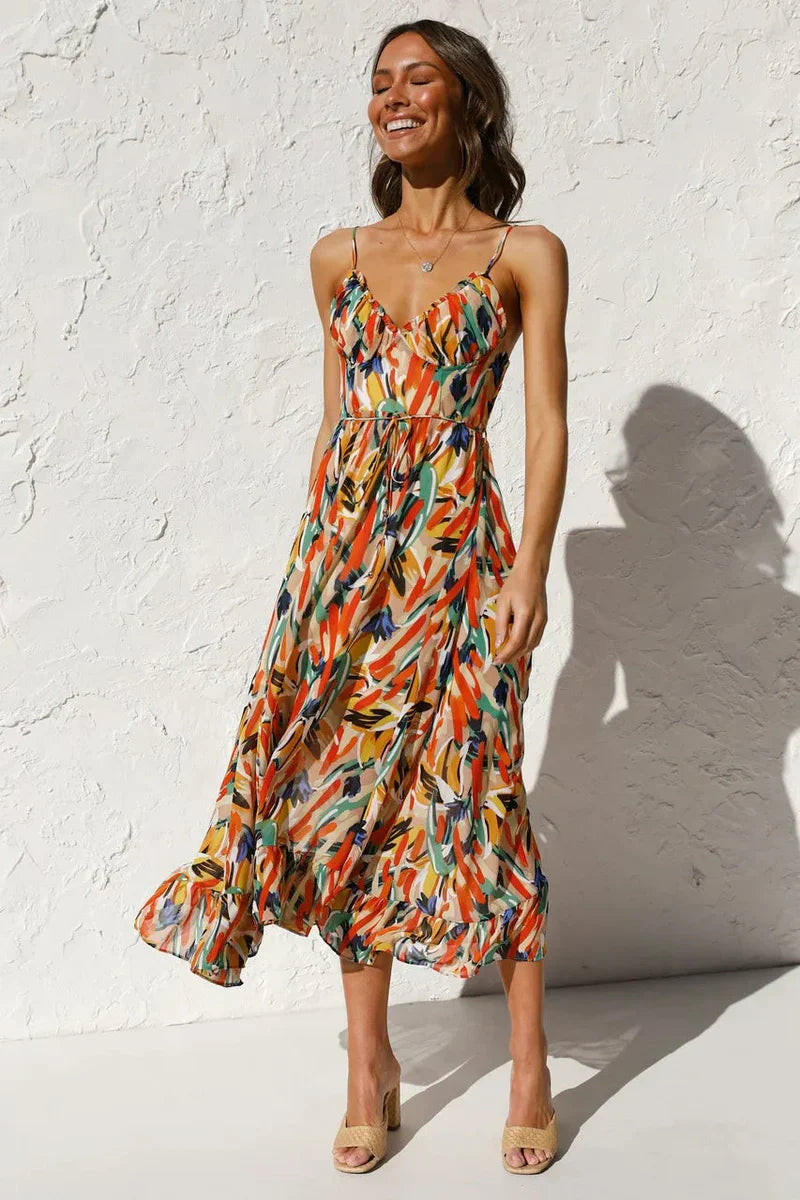 Gabrielle™ | Chic Printed Summer Dress for Effortless Elegance