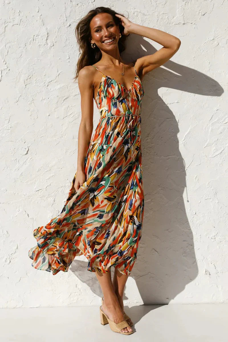 Gabrielle™ | Chic Printed Summer Dress for Effortless Elegance