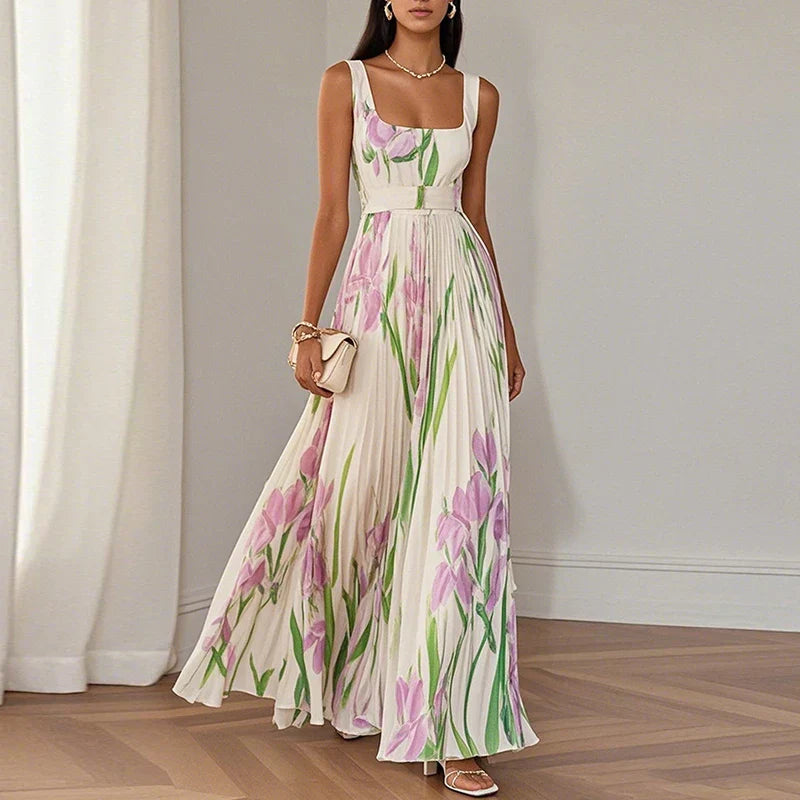 Lyra™ | Graceful Floral Maxi Dress for Effortless Elegance