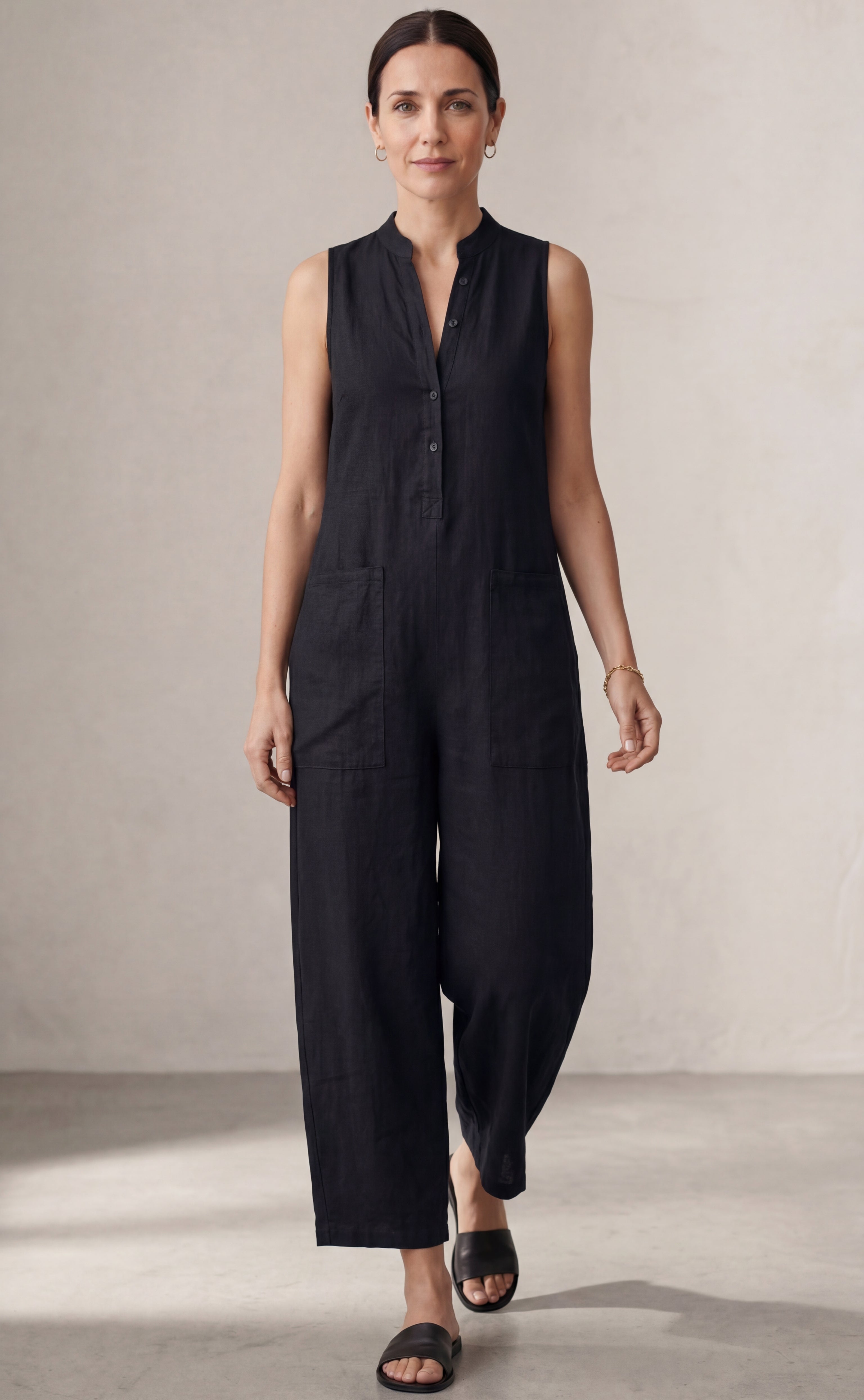 Clara™ | Chic Linen Jumpsuit for Effortless Elegance