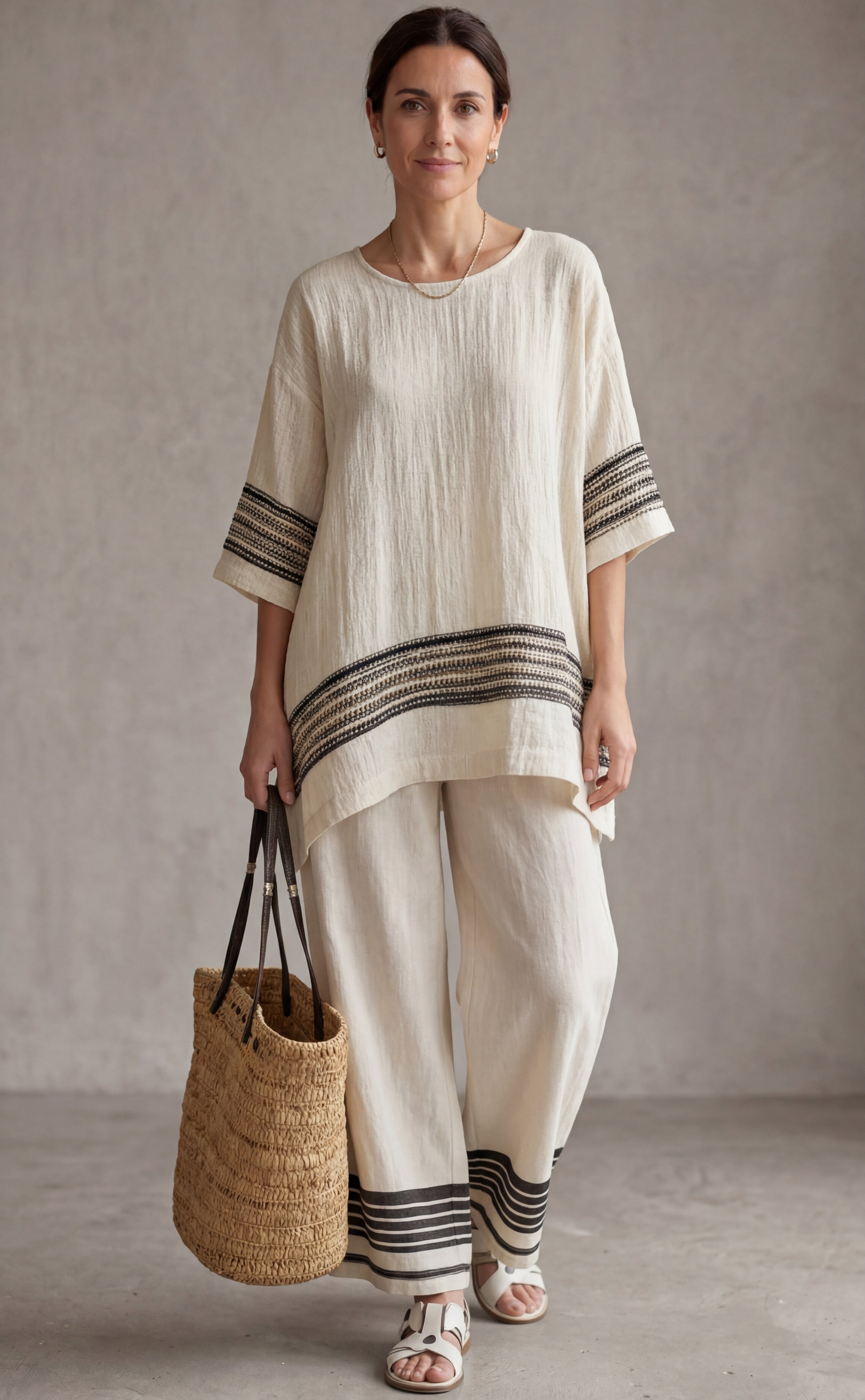 Mariella™ | Chic Linen Ensemble for Effortless Elegance