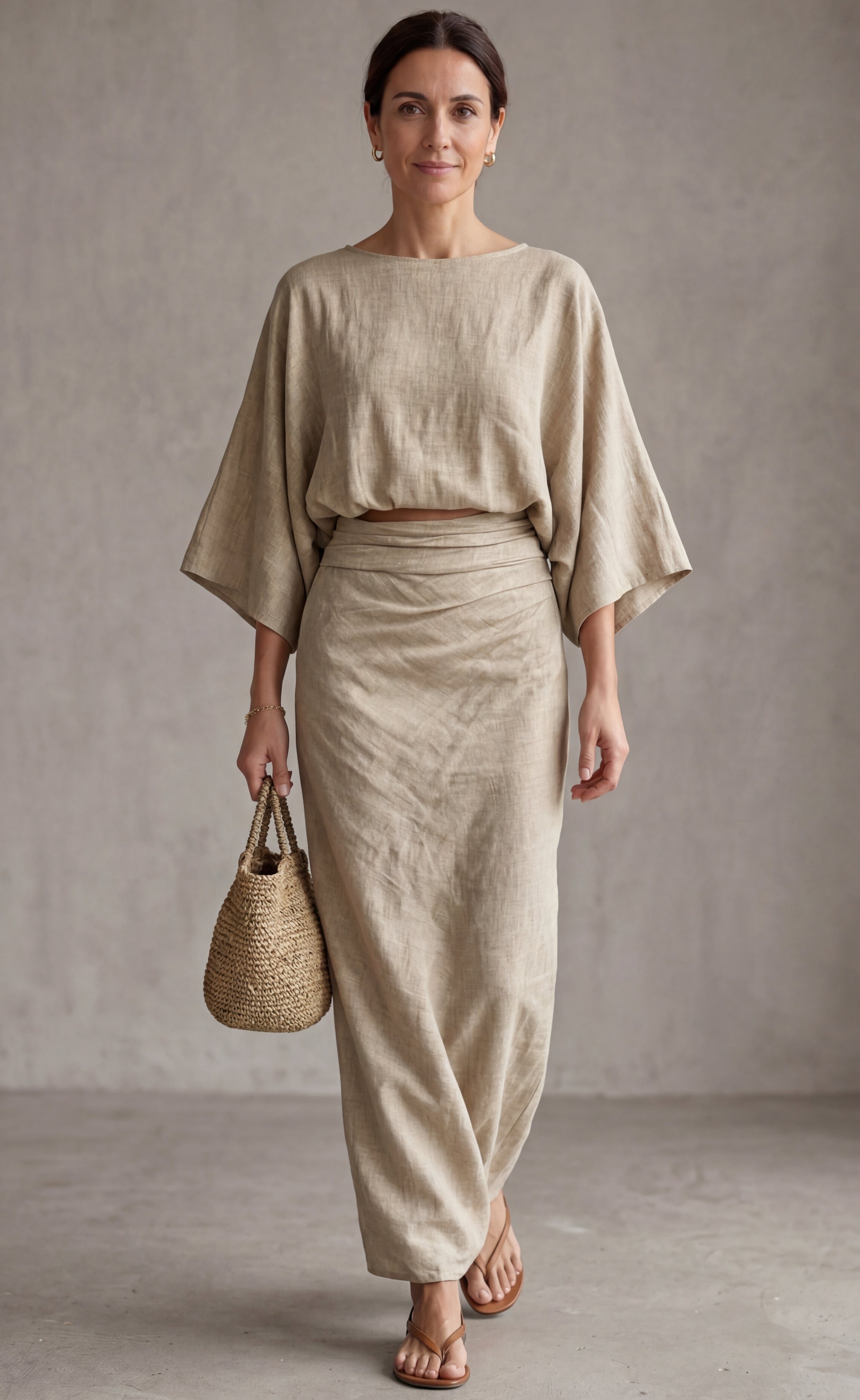Lila™ | Chic Linen Skirt Set for Grace