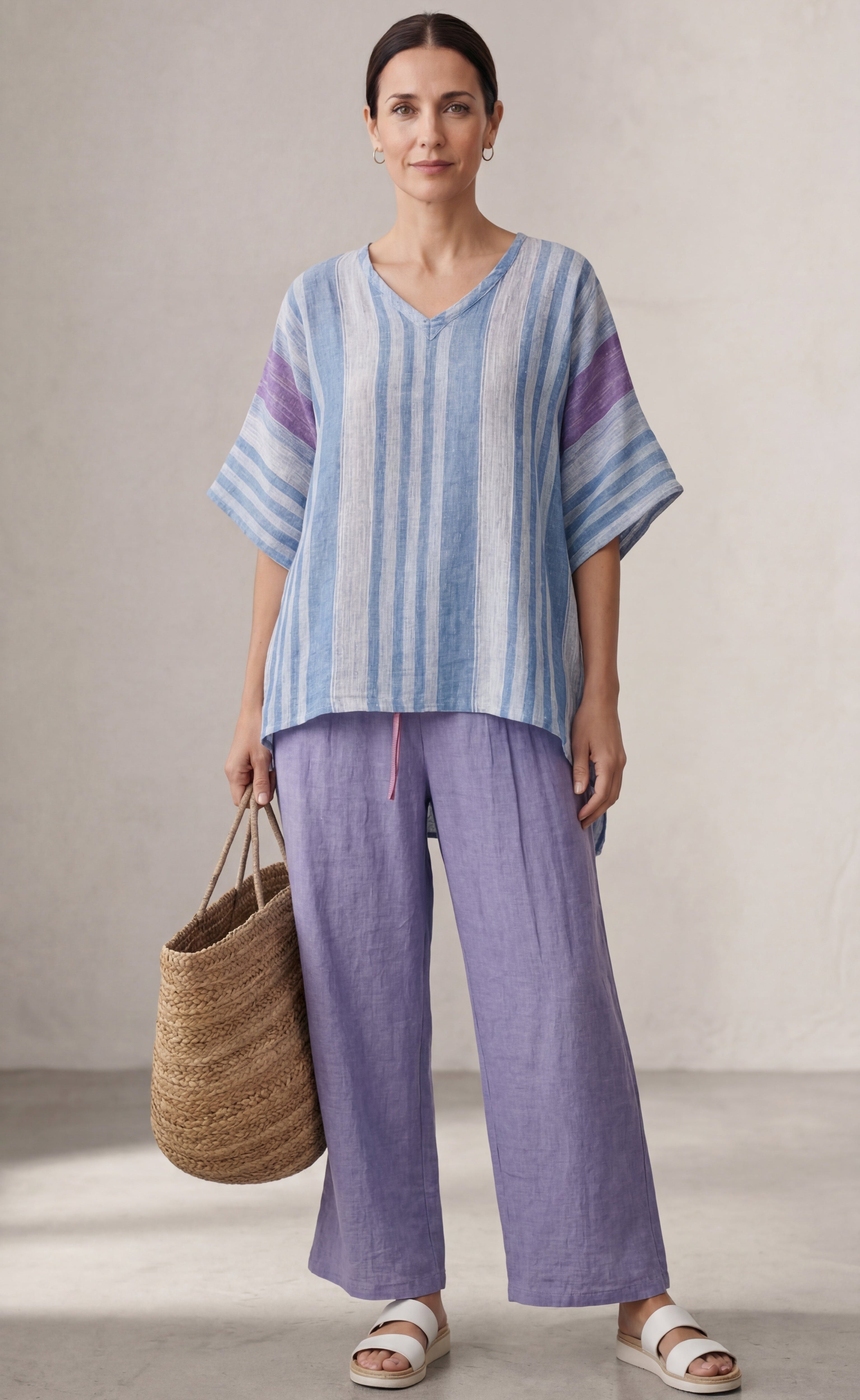 Lila™ | Elegant Linen Top for Sophistication
