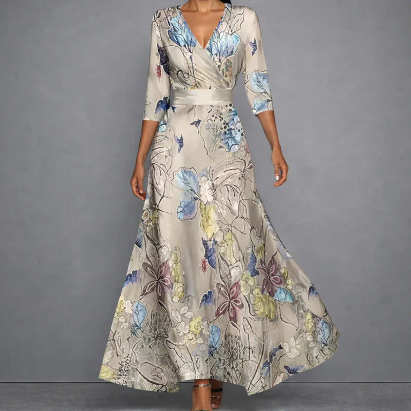 Lila™ | Chic Floral Maxi Dress for Timeless Elegance