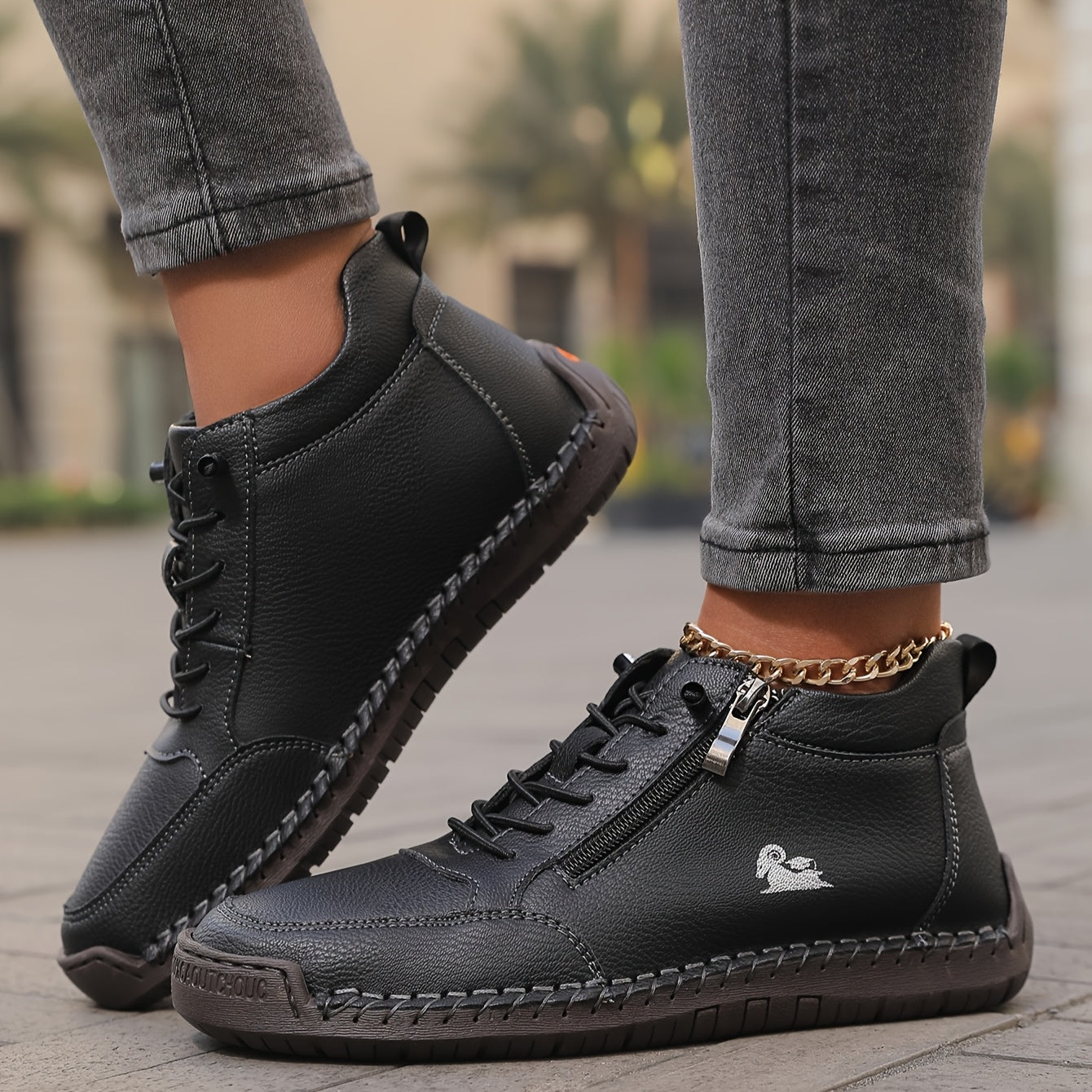 Flora™ | Chic Orthopaedic Shoes with Zip