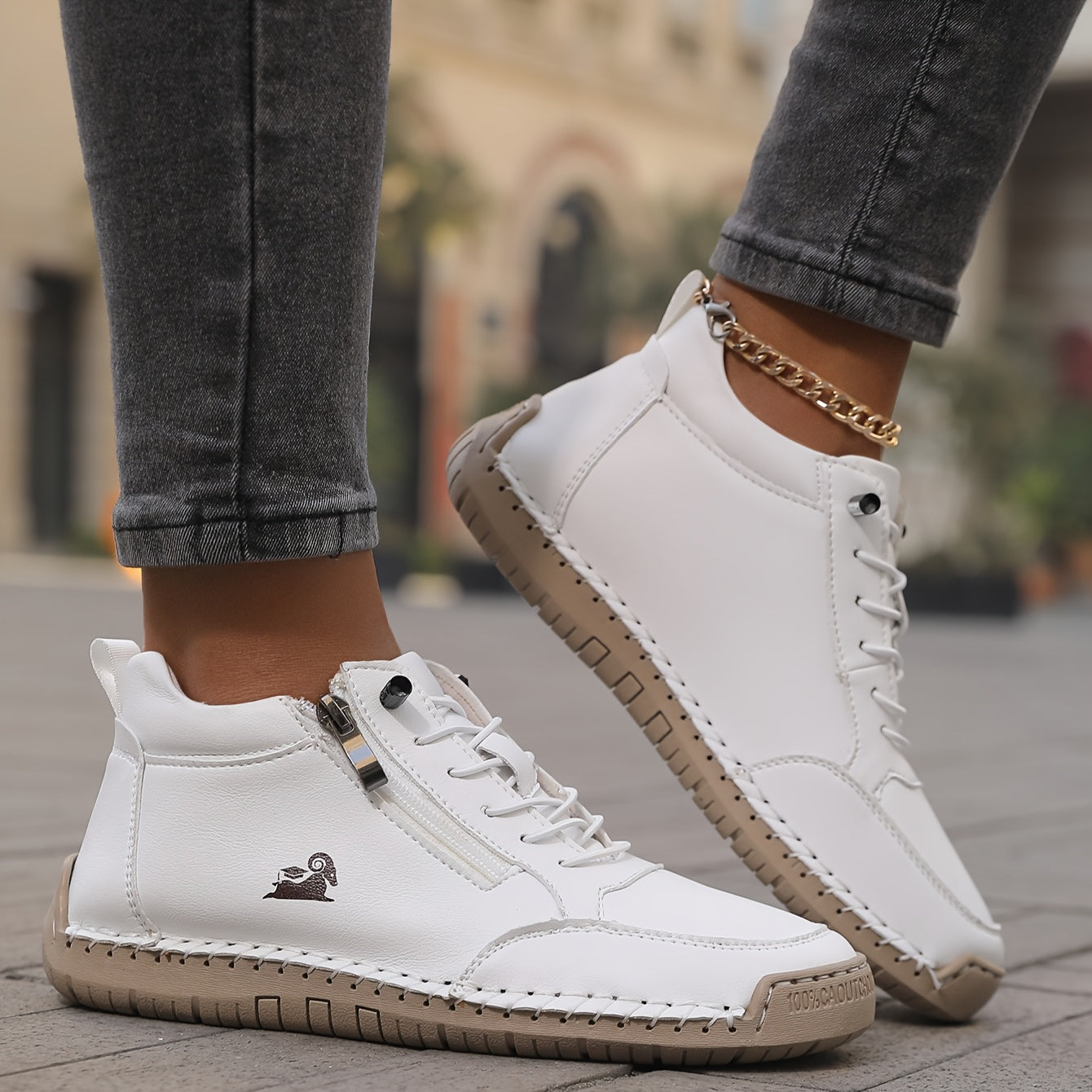 Flora™ | Chic Orthopaedic Shoes with Zip