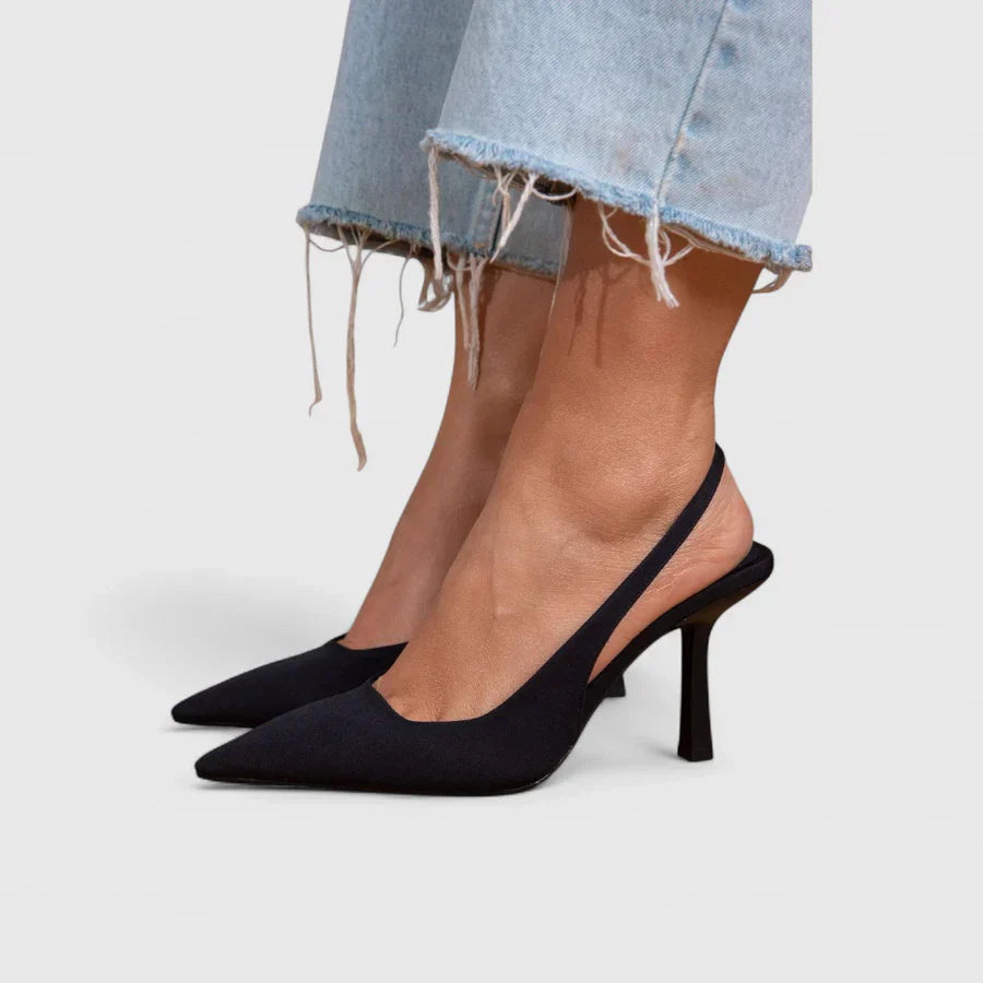 Elena™ | Chic Leather Heels for All-Day Elegance