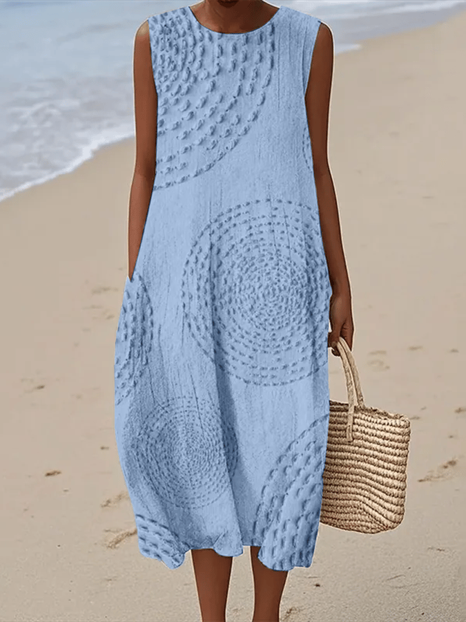 Isabella™ | Chic Printed Sleeveless Dress for Effortless Style