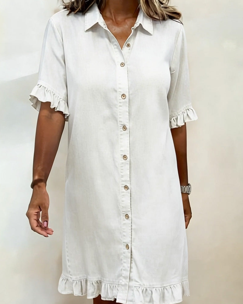 Lila™ | Flattering Denim Dress