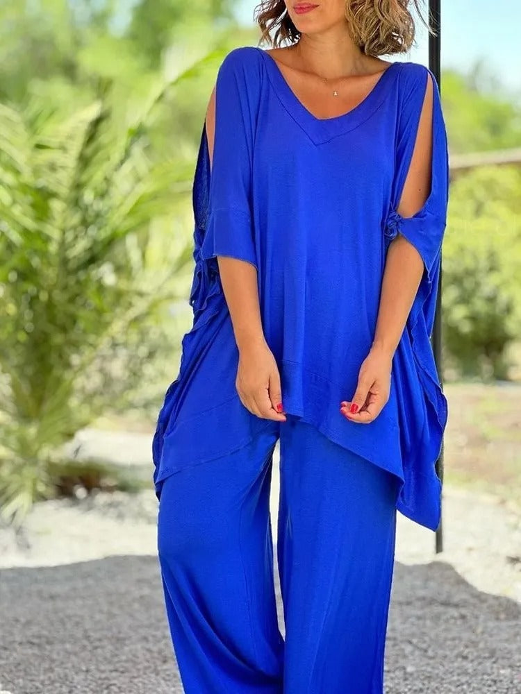 Lila™ | Luxe Cotton Two-Piece Set for Effortless Style