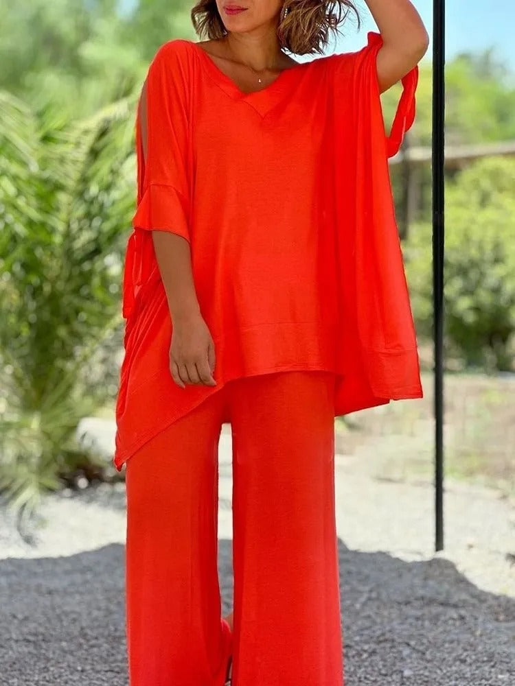 Lila™ | Luxe Cotton Two-Piece Set for Effortless Style