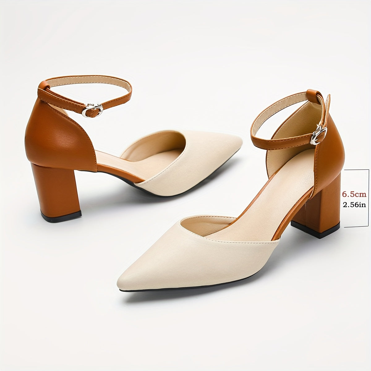 Isabella™ | Chic Leather Heels for All-Day Elegance