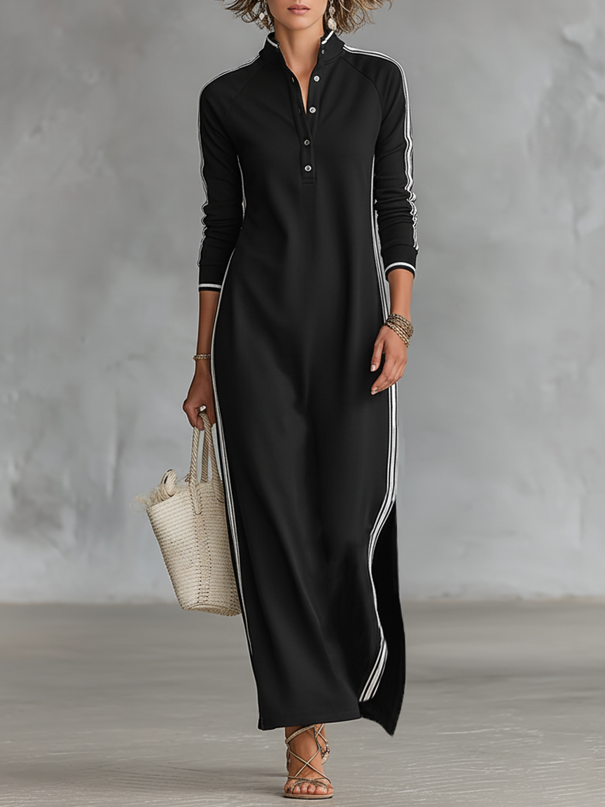 Lila - Chic Sweat Maxi Dress