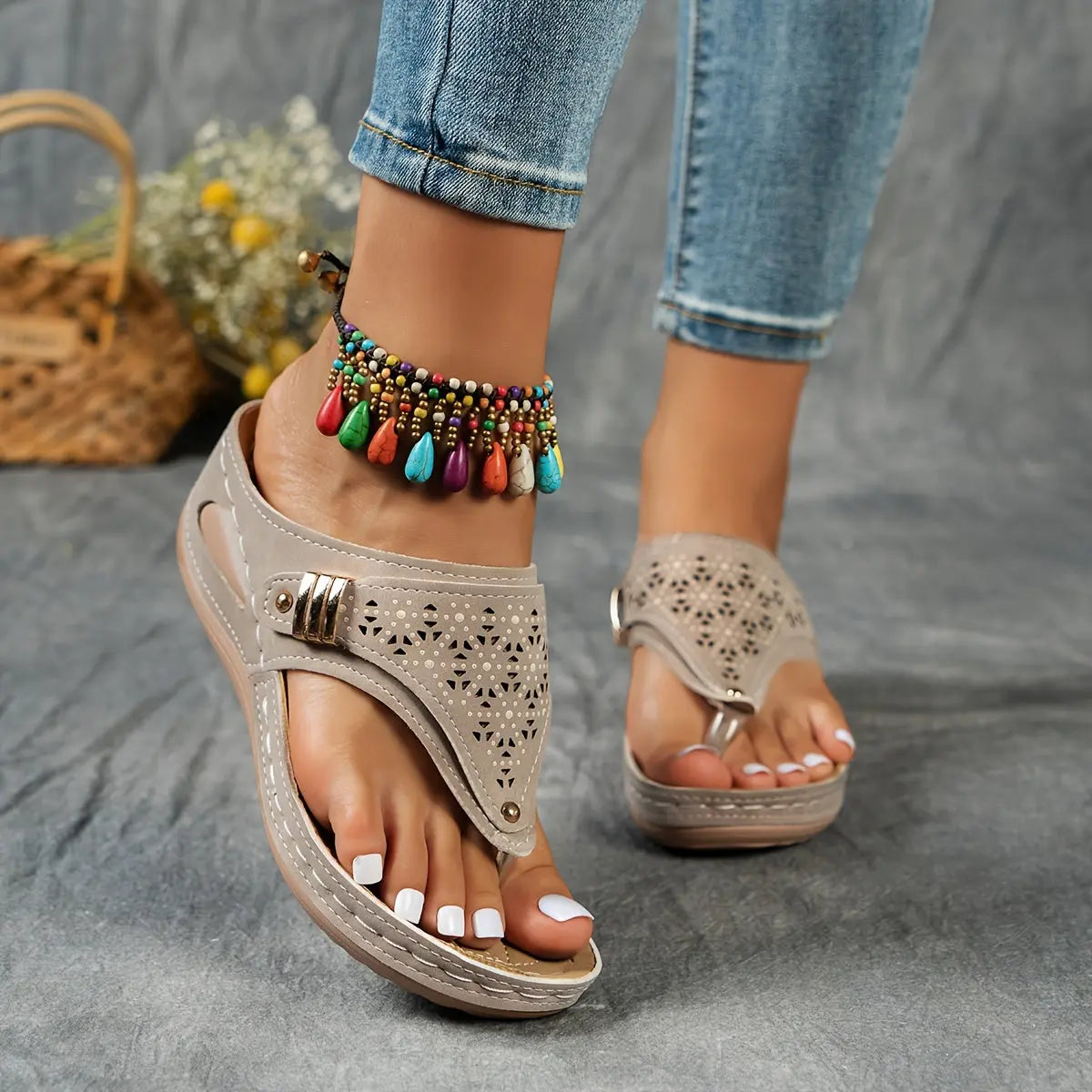 Elena™ | Stylish Wedge Sandals for Effortless Chic