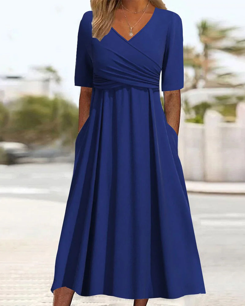 Isabella™ | Chic Crossover Dress for Effortless Elegance
