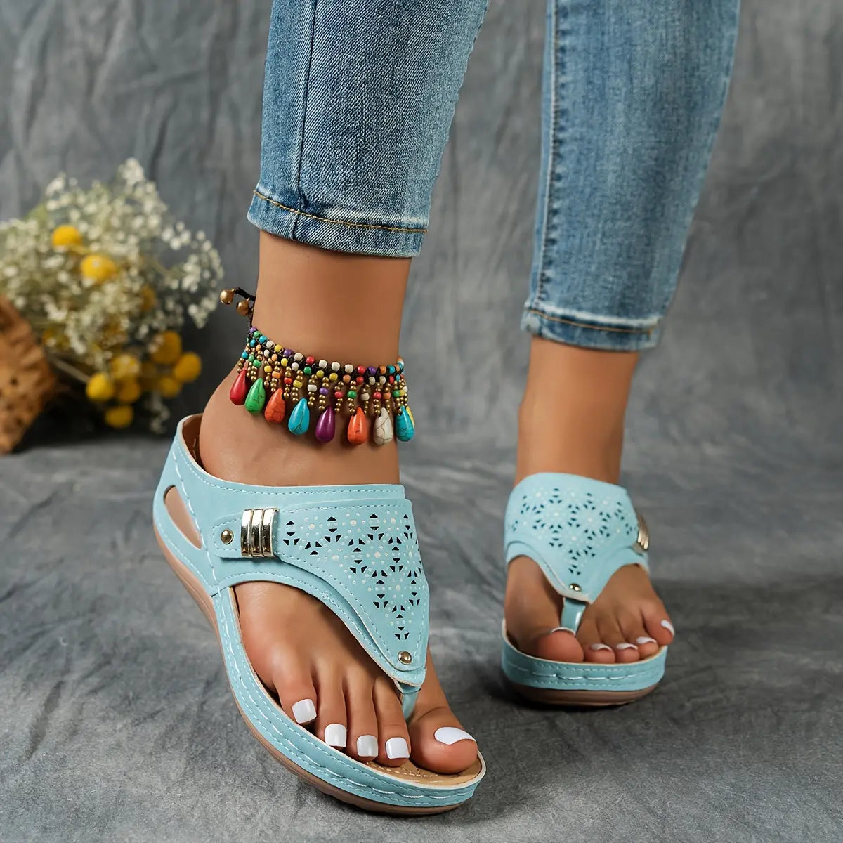 Elena™ | Stylish Wedge Sandals for Effortless Chic