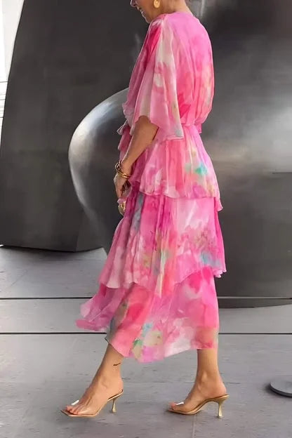 Lucia™ | Graceful Chiffon Dress