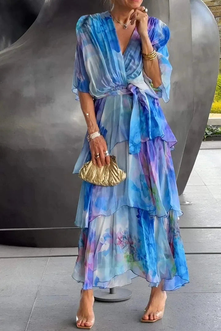 Lucia™ | Graceful Chiffon Dress
