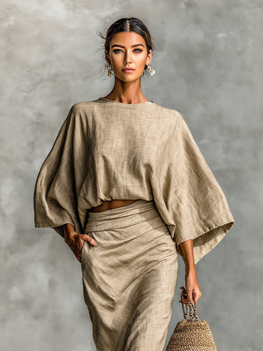 Lila™ | Chic Linen Skirt Set for Grace