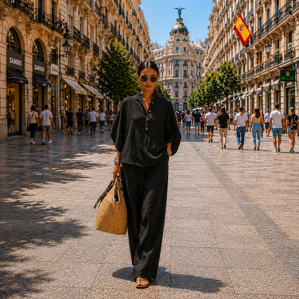 Mariel™ | Chic Batwing Sleeve Set for Effortless Elegance