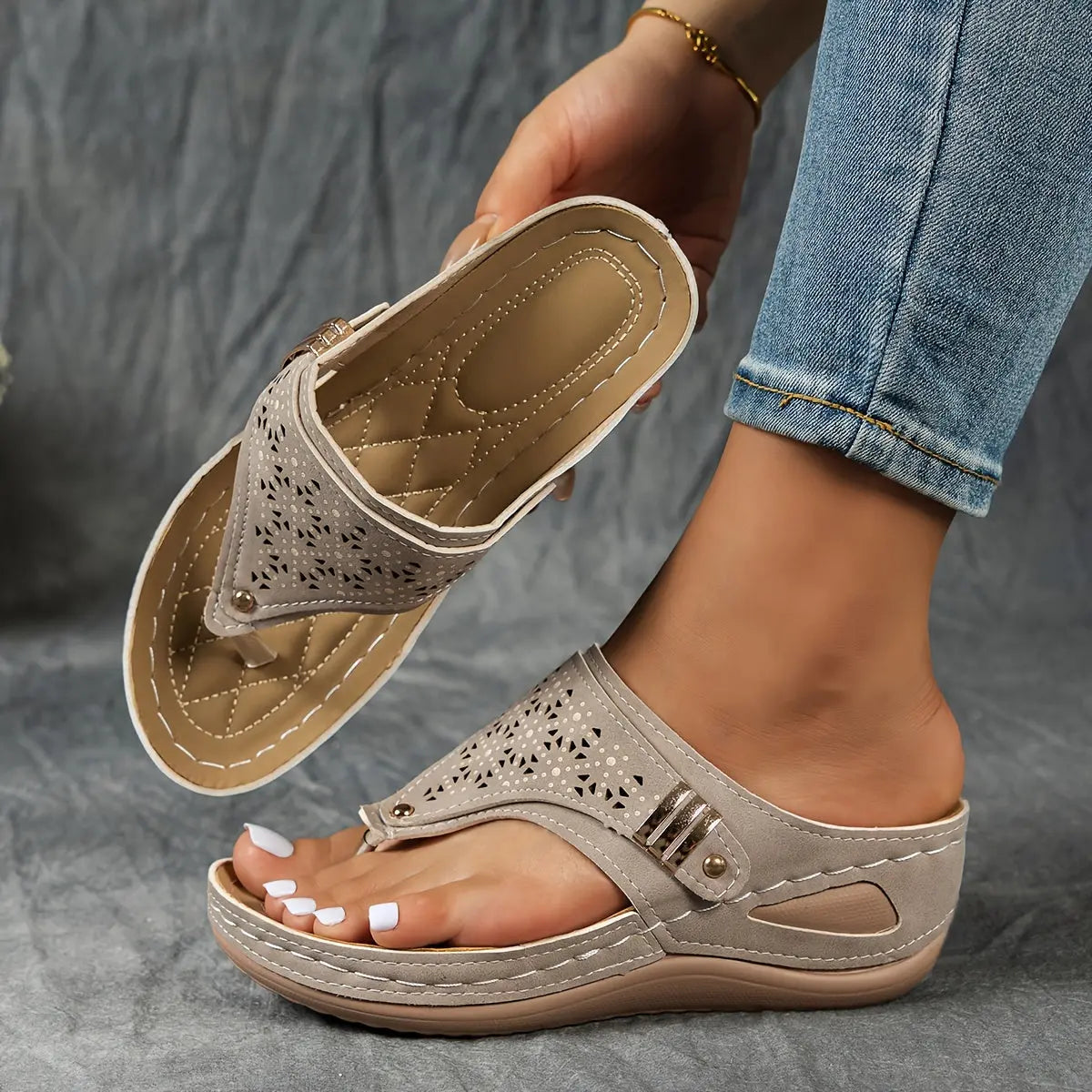 Elena™ | Stylish Wedge Sandals for Effortless Chic