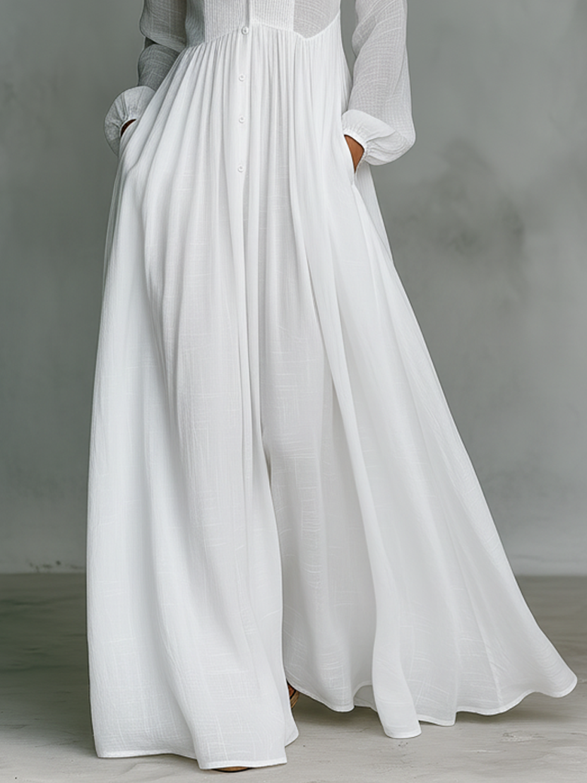Isabella™ | Chic Linen Maxi Dress for Effortless Elegance