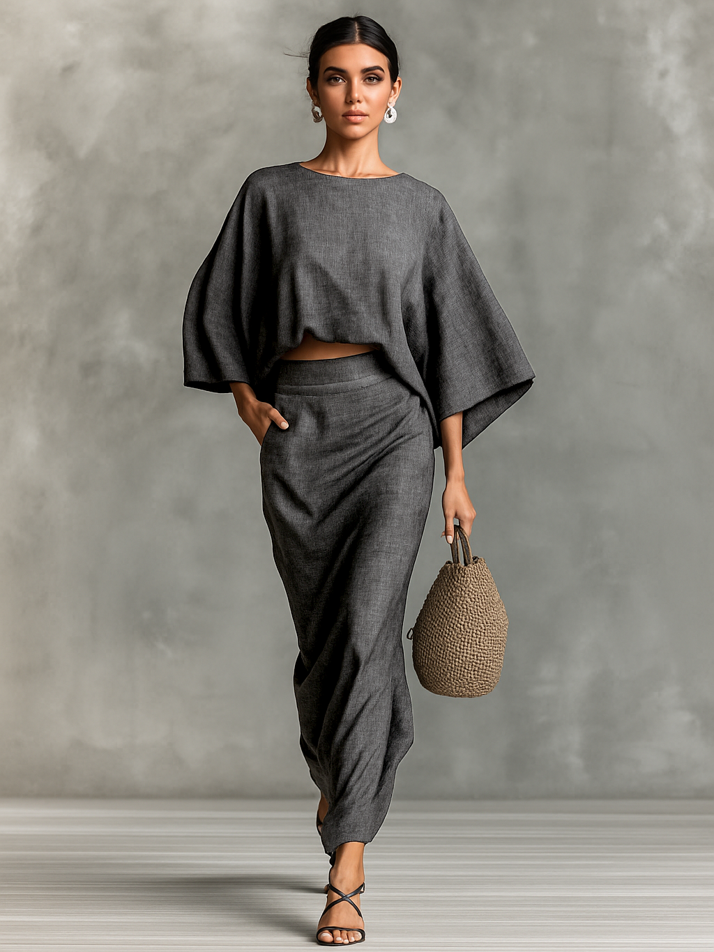 Lila™ | Chic Linen Skirt Set for Grace
