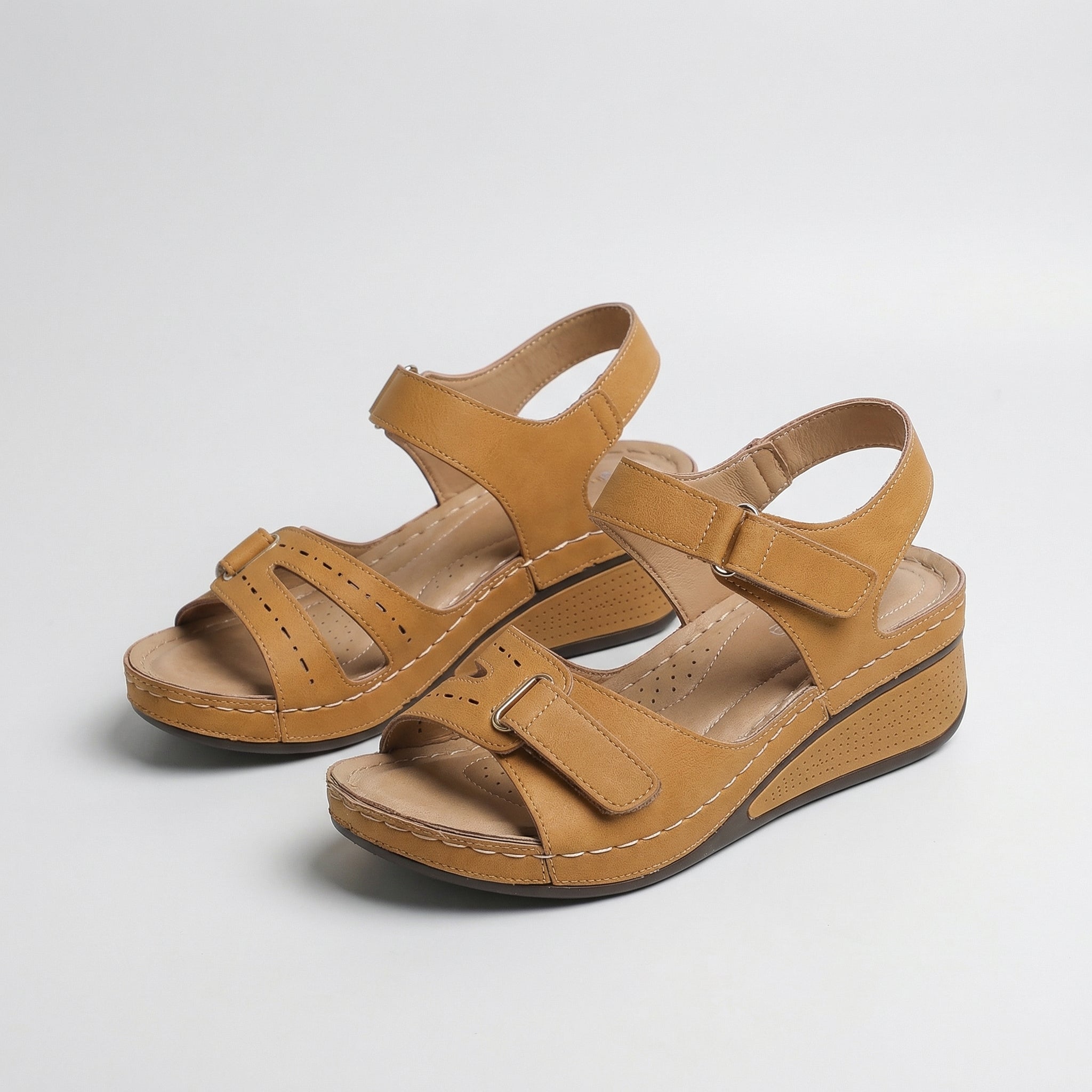 Lila™ | Chic Orthopaedic Wedge Sandals for All-Day Comfort