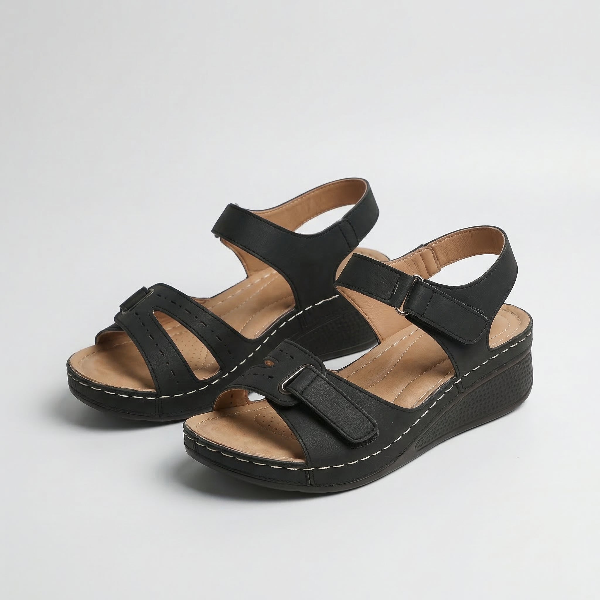Lila™ | Chic Orthopaedic Wedge Sandals for All-Day Comfort