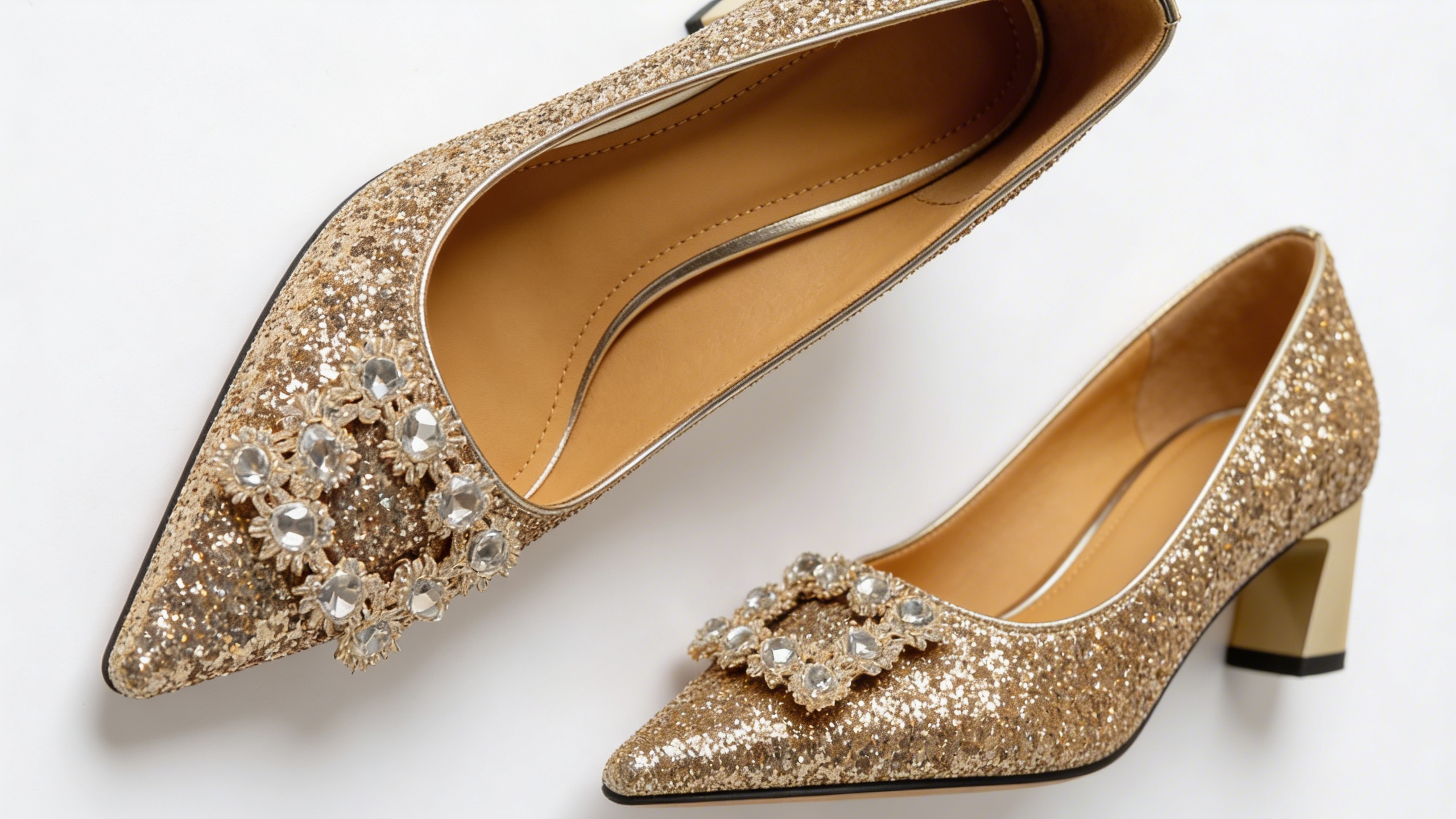 Magdalena™ | Chic Orthopaedic Glitter Heels for Elegance