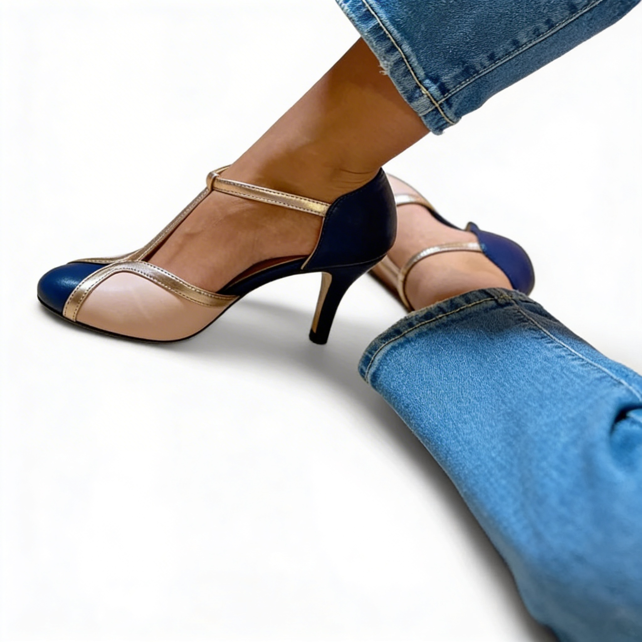 Gianna™ | Chic Leather Heels for All-Day Elegance