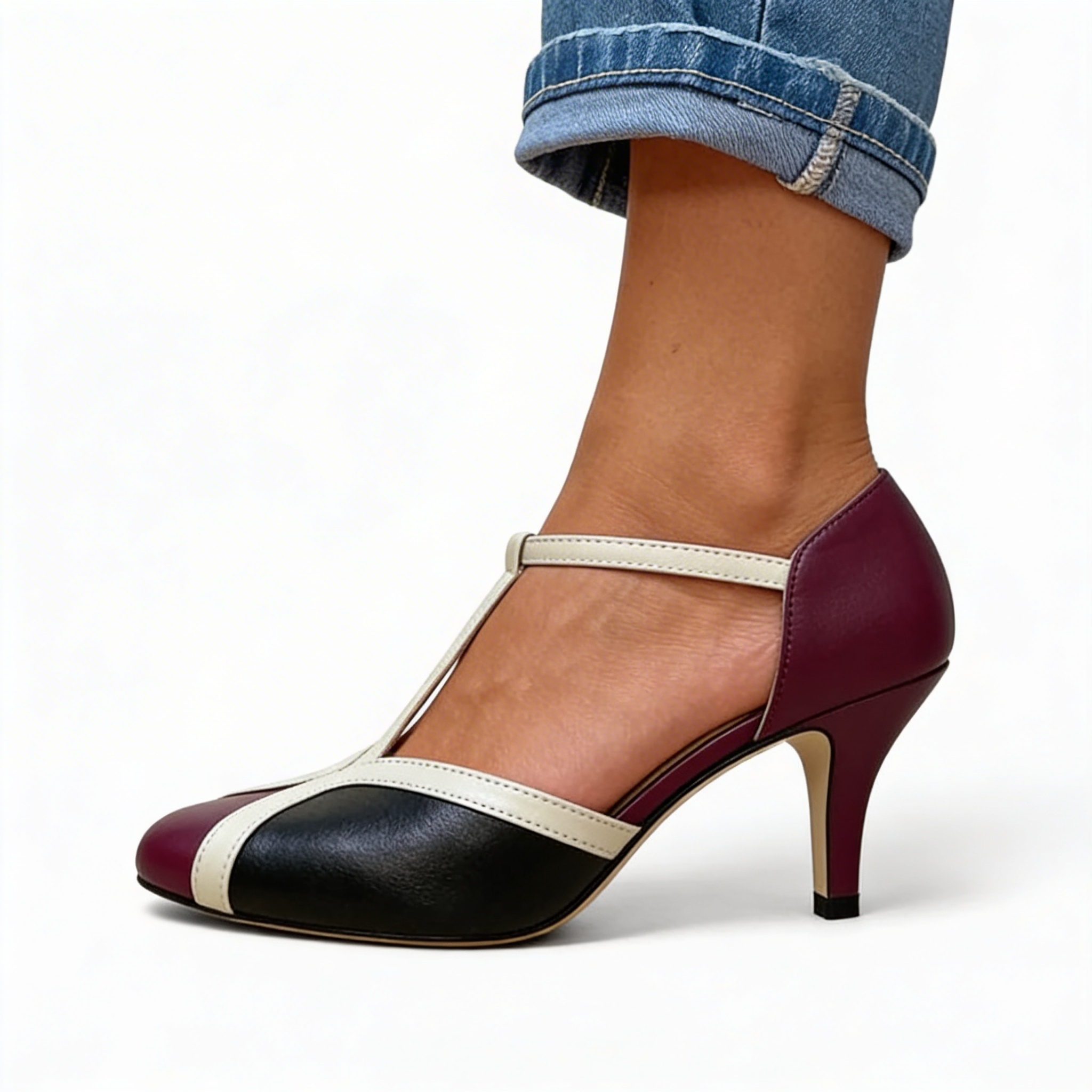 Gianna™ | Chic Leather Heels for All-Day Elegance