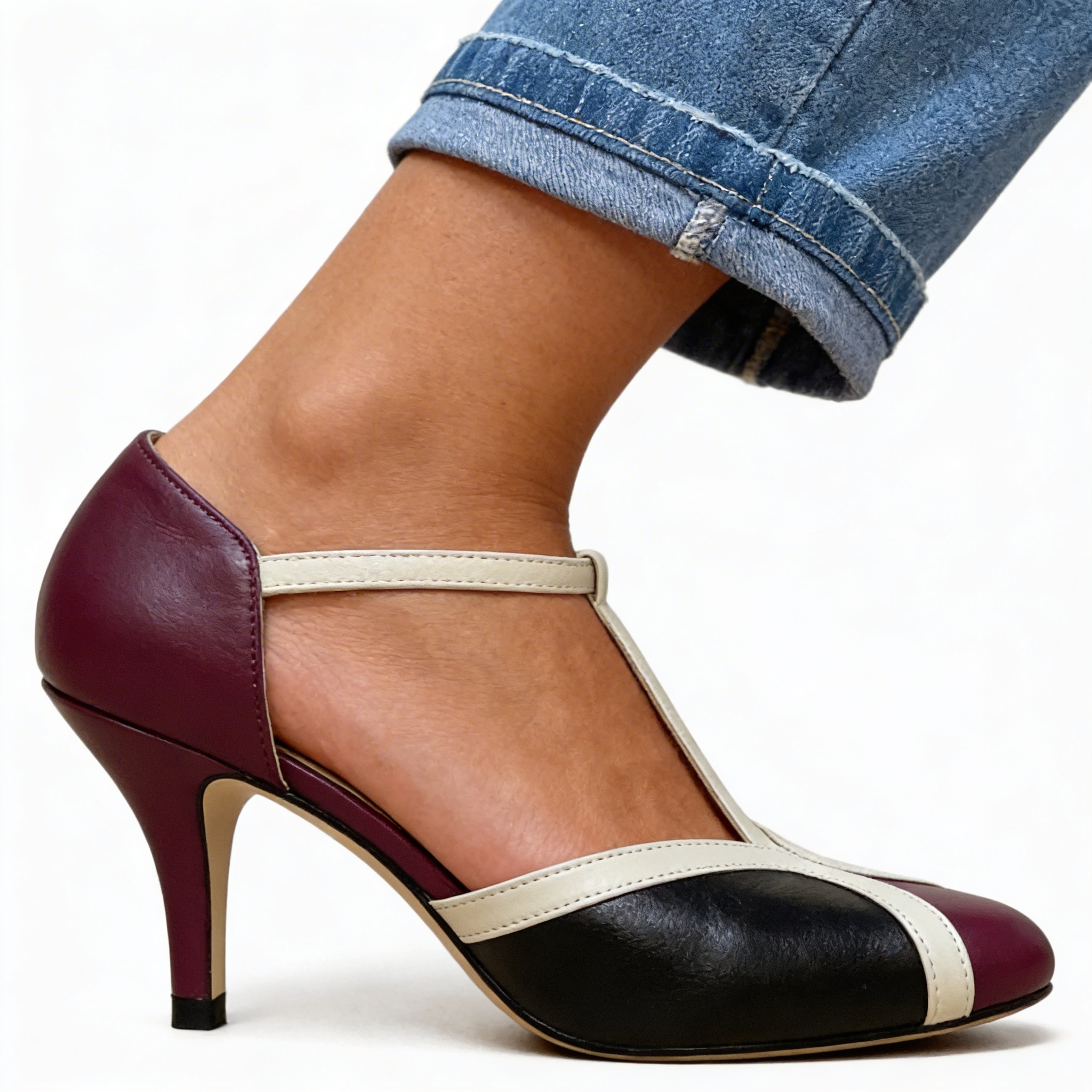 Gianna™ | Chic Leather Heels for All-Day Elegance