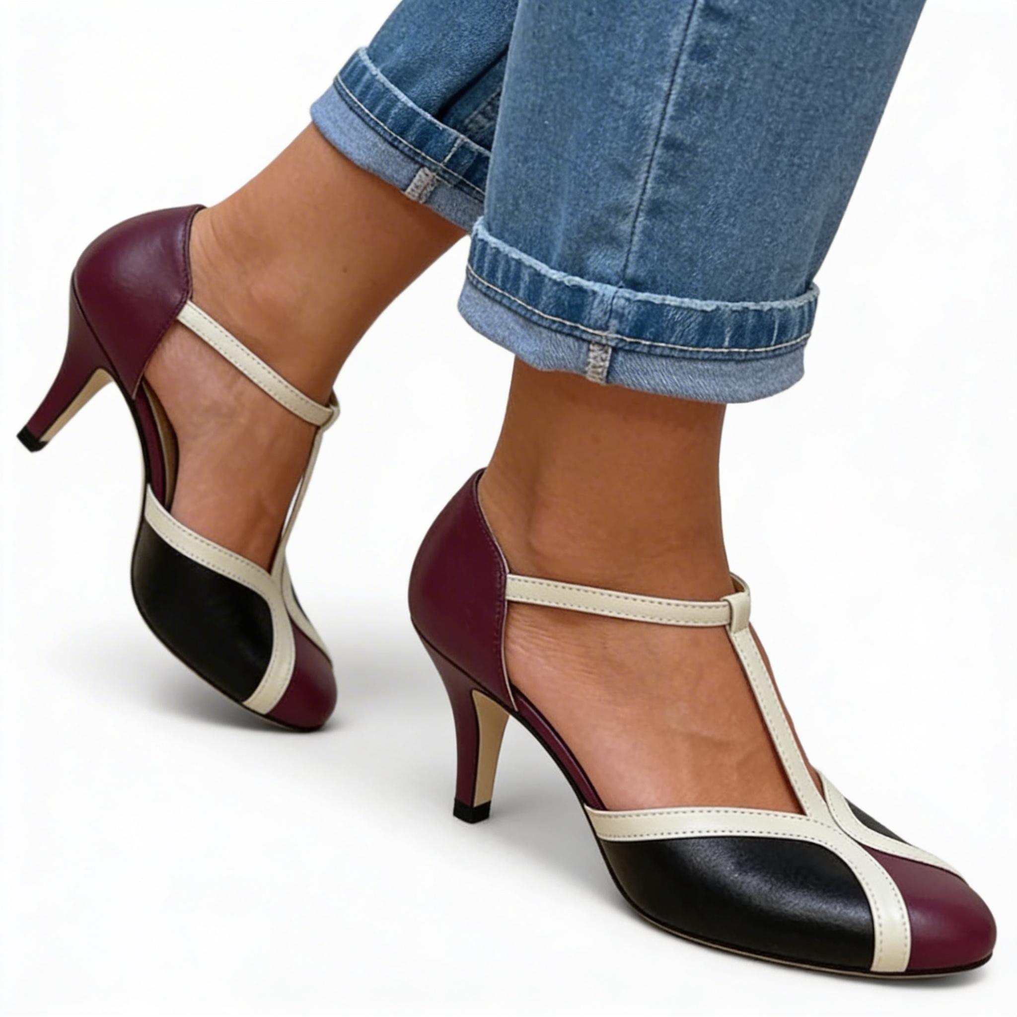 Gianna™ | Chic Leather Heels for All-Day Elegance