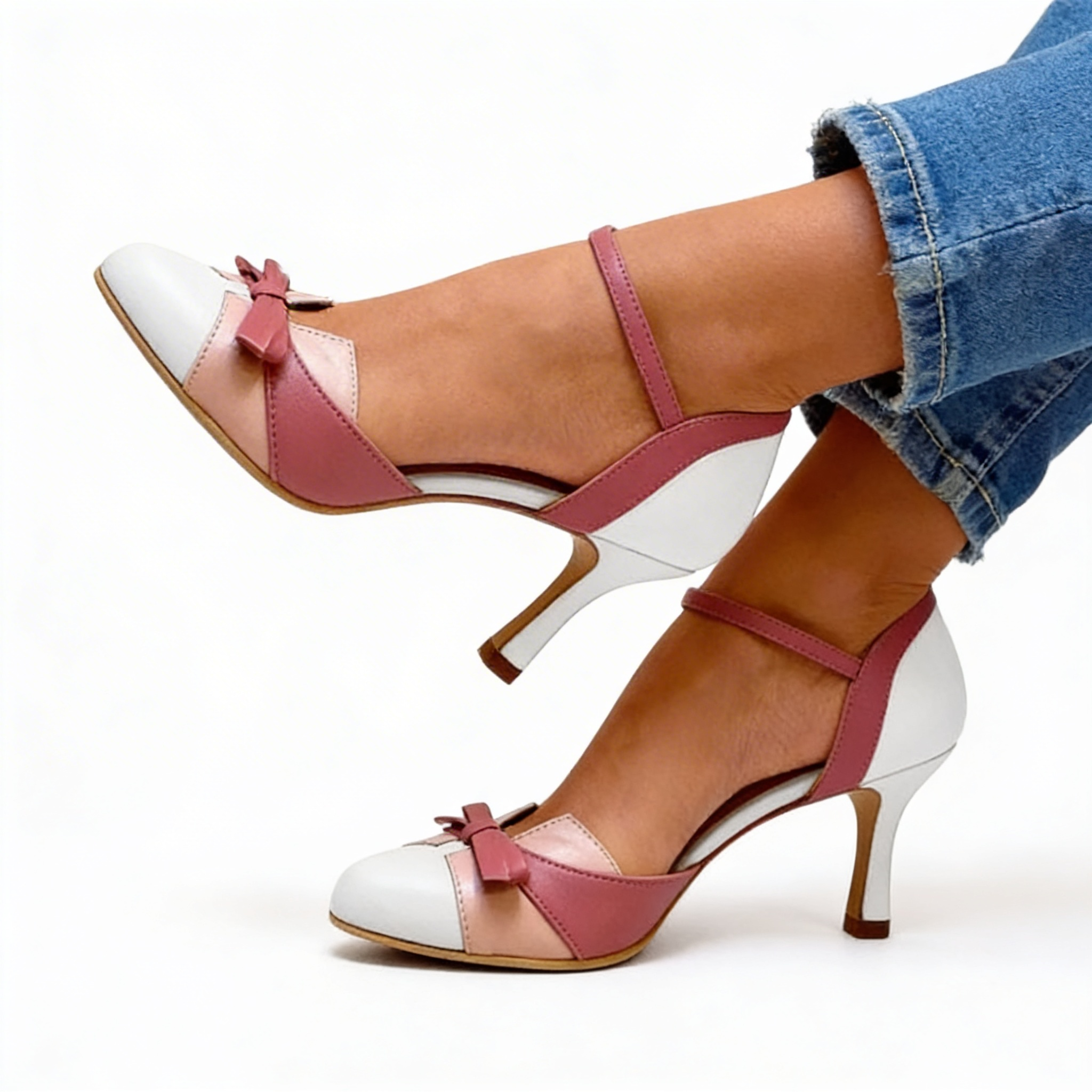 Isabella™ | Chic Leather Heels for Grace