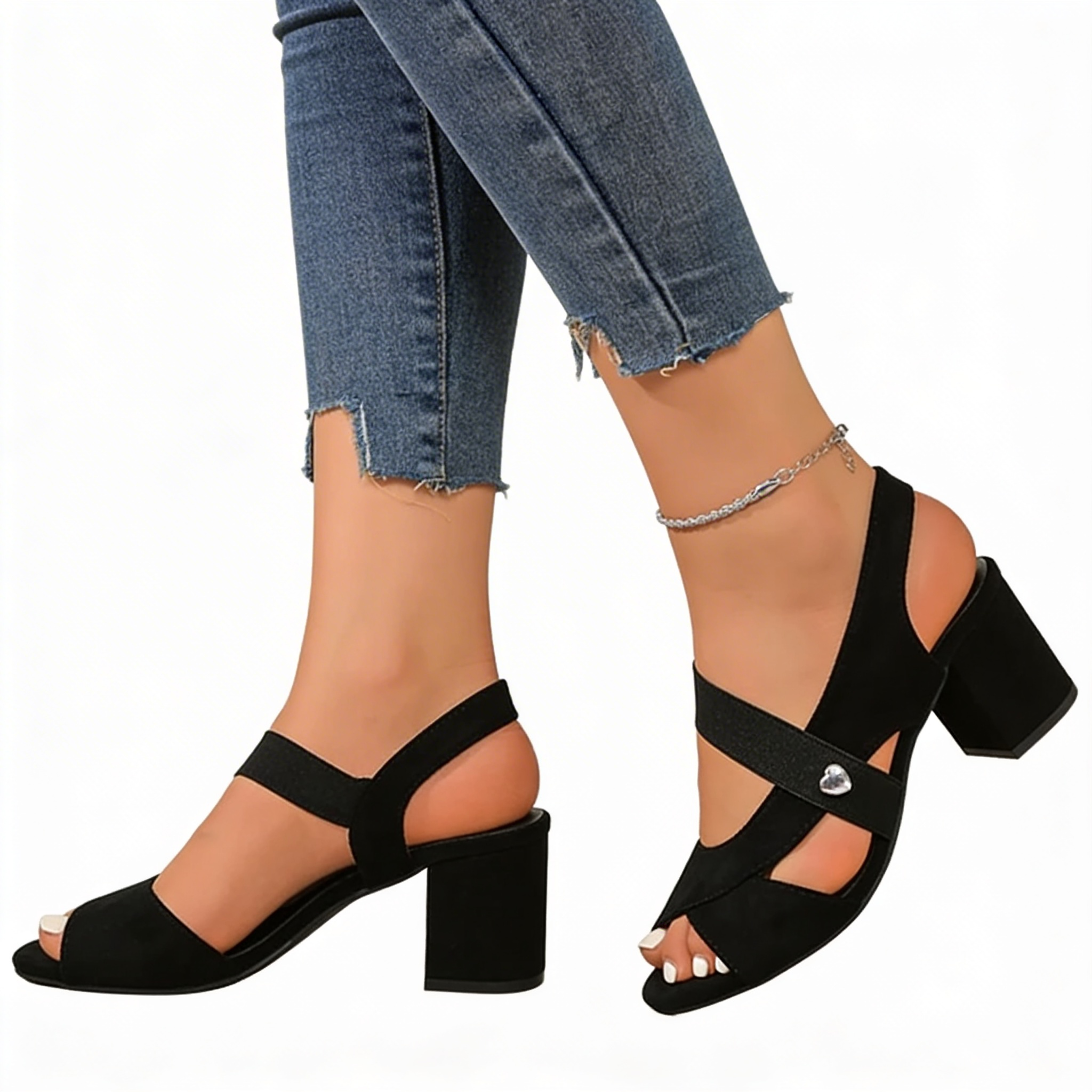 Lucia™ | Chic Leather Heels for Allure