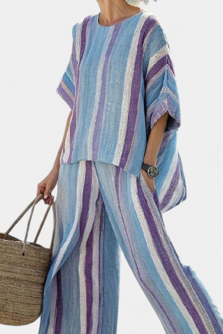 Ginevra™ | Chic Pastel Linen Ensemble