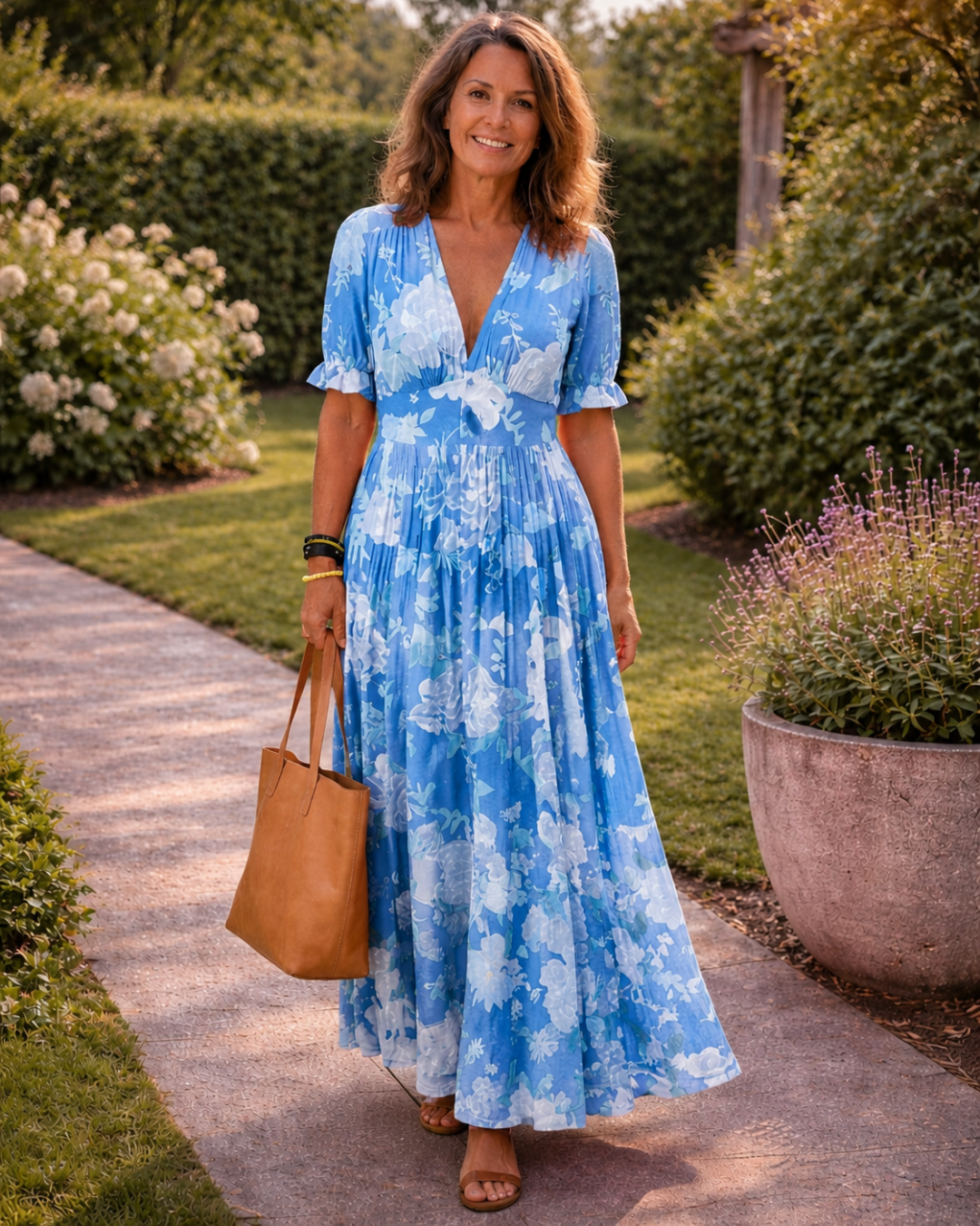 Ione™ | Floral Midi Dress for Effortless Elegance